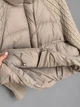 Куртка жіноча YZY 30790 oversize з в’язаними рукавами демісезонна one size бежевий - зображення 6