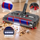 Акумуляторний електровіник Cordless 15 Вт бездротовий віник 2500 мА·год електрична щітка для підлоги до 65 хв електровіник з контейнером 300 мл 4 LED для прибирання пилу крихт волосся шерсті - зображення 10