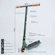 Трюковой самокат NKD Mood Scooter Green 93 см (nkx477) - изображение 2