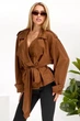 Тренч AGER XXXL-4XL Коричневый 257R626 - изображение 4
