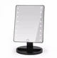 Косметичне дзеркало для макіяжу з LED-підсвіткою Large LED Mirror 16 LED працює від спідниць або від батарейок Чорний - зображення 1