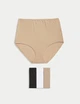 Набор трусиков Marks&Spencer модель Full briefs высокая посадка 4 шт 22(50) rose quartz 0270 - изображение 1