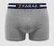 Набір чоловічих трусів боксерів Farah Underwear Boxer Shorts 3 шт в наборі, розмір M, чорний, темно-сірий, сірий - зображення 4