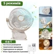 Вентилятор Clip Light Fan 696 портативный 4-в-1 на прищепке белый - изображение 2