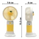 Вентилятор MINI FAN #104 Yellow Pineapple с подставкой для телефона желтый - изображение 9