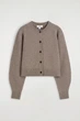 Жіночий кардиган COS Merino Wool Cardigan Бежевий L (1331604002) - изображение 6