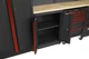 Комплект мебели для мастерской Kraft&Dele KD5860 260 см, металлический верстак со столешницей, шкафами, ящиками и перфорированной панелью - изображение 9