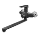 Змішувач для ванни PLAMIX OSCAR-006 EURO BLACK (без шланга та лійки) (Колір чорний) (PM0600) - изображение 1