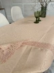 Скатерть праздничная с кружевом 150x220 см тканевая 3385-zkr PB1624 - изображение 3