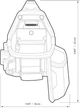Сумка для рулетки ToughBuilt TB-CT-25XB чорна 7 кишень 180 х 100 х 250 мм - изображение 6
