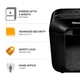 Уничтожитель документов Fellowes LX25M Mini-Cut P-4 6 листов 11.5 л Black (f.U4170601) - изображение 8