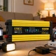 Автомобильный инвертор Желтый / Преобразователь напряжения с 12-220V, 1500Вт, 2хUSB - изображение 3
