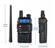 Набір 2 шт Рація портативна Baofeng P51UV версія для ЄС VHF/UHF 5 Вт 1800 mAh Чорна - зображення 9