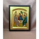 Писана грецька ікона Свята Трійця (Старозавітна) 17×21 см - зображення 1