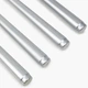 Набор столовых свечей MBM HOME 4 шт. 25 см серебристый металлик (FR-17 METALLIC SILVER) - изображение 6