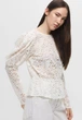 Блуза жіноча H&M 060926021 XL Молочний (6666000365095) - изображение 4