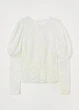 Блуза жіноча H&M 060926021 XL Молочний (6666000365095) - изображение 6