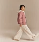 Куртка бомбер для девочки H&M, демисезонная, 6-8 лет, 122-128 см, розовая на легком синтепоне - изображение 5