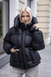 Зимова куртка Mila Nova К-396 42 чорний - изображение 1