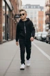 Дитячий костюм STONE ISLAND на хлопчика (худі+джогери) 110-116 см чорний - зображення 1