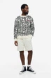 Джемпер бавовняний в'язаний для чоловіка H&M Keith Haring 1136201-001 M чорно-білий - зображення 4