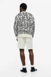 Джемпер бавовняний в'язаний для чоловіка H&M Keith Haring 1136201-001 M чорно-білий - зображення 6