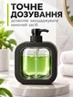 Дозатор для рідкого мила миючого засобу гелю шампуню антисептика у ванну на кухню VMHouse 300 мл 2 шт чорний (0024-0022) - зображення 4
