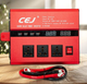 Автомобільний інвертор Power Invertor 3000 Вт перетворювач напруги 12 В DC 220 В AC модифікована синусоїда 50/60 Гц з кабелями для акумулятора захистом від перегріву та низької напруги червоний - зображення 3