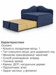 Диван-кресло Малыш 96×81 см, велюр синий - изображение 5