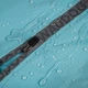 Дощовик для собак WAUDOG Clothes, водонепроникний, L50, В 70-74 см, С 47-50 см, блакитний - зображення 3