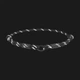 Шнурок из паракорда для адресника WAUDOG Smart ID, световозвращающий, размер М, диаметр 4 мм, длина 42-76 см, серебряный - изображение 3