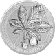Колекційна срібна монета “Chestnut Leaf - Лист Каштану” 31,1 г 2021 рік - изображение 1