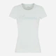 Футболка хлопковая длинная женская Armani Exchange 282921089 L Бирюзовая (1162385391) - изображение 5