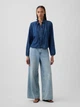 Блузка жіноча GAP 417276828 XL Синя (1162411870) - зображення 3