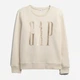 Свитшот на флисе женский GAP 187925508 M Молочный (1162361026) - изображение 6