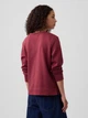 Свитшот на флисе женский GAP 189558274 M Бордовый (1162371761) - изображение 2