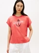Футболка хлопковая женская Tommy Hilfiger 528915824 S Красная (1161409417) - изображение 1