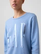 Свитшот на флисе женский GAP 299043288 M Голубой (1162371049) - изображение 4