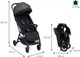Wózek spacerowy Chicco Glee Czarny z wzorem (8058664173594) - obraz 14