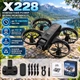 Детская радиоуправляемая игрушка X228 с HD-камерой и лазерной системой избегания препятствий, удержанием высоты, до 100 м, до 10 минут игры, черная - изображение 1