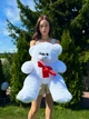 Мягкая игрушка BigMishki плюшевый мишка Томми 65 см белый - изображение 3
