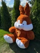 Велика м'яка іграшка BigMishki плюшевий зайка 200 см Коричневий - зображення 6