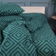 Простирадло Бязь 17-0622 Geometry Emerald 110*160 - зображення 1
