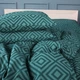 Простирадло Бязь 17-0622 Geometry Emerald 110*160 - зображення 4