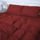 Простирадло №19-1655 Garnet Mikrosatin Premium Однотонне 220*240 - зображення 2