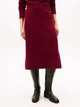 Юбка миди осенняя женская Tommy Hilfiger 599164365 2XL Бордовая (1162440684) - изображение 1