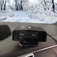 Нагрівач автомобільний тепловентилятор для обдування й нагрівання лобового скла в машині, 12V, закот 360° чорний 5276196 - зображення 2