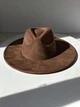 Шляпа Федора с широкими полями замшевая (унисекс) STETSON коричневая - изображение 2