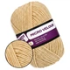 Candy-yarn Micro Velour, Бежевый №30, микровелюр 38г/100м, плюшевая пряжа для вязания игрушек, амигуруми, пледов, велюровая мягкая пряжа - изображение 1