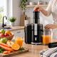 Соковыжималка SilverCrest SFE 450 C3 Black 450 Вт Центробежная соковыжималка для фруктов и овощей - изображение 6